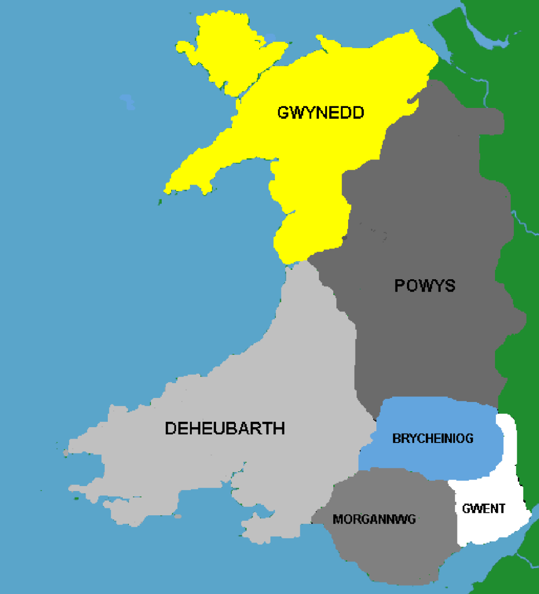 Medieval Wales. Llywelyn the Great was Prince of Gwynedd. 