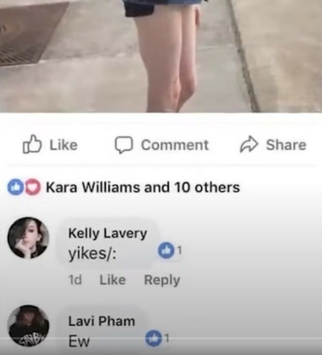 Comments Kelly Lavery and Lavi Pham posted on Mary Collins’ Facebook post