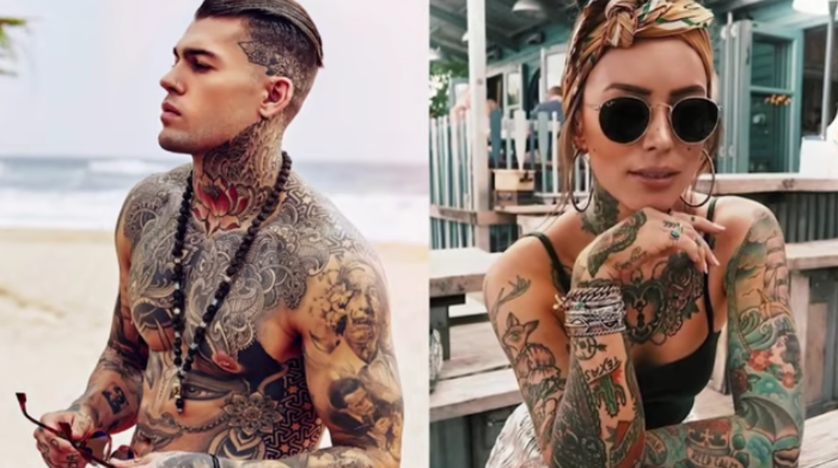 Two cool, tattooed individuals. Two cool, tattooed individuals.