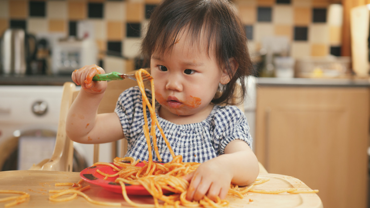 Toddler Learns How to Slurp Her Spaghetti and She Couldn't Be More ...