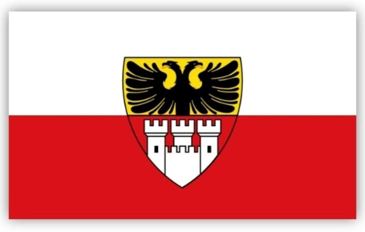 Flag of Duisburg, a city in Germany