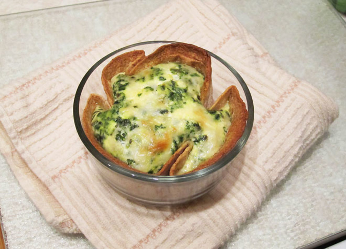Single-Serving Spinach Quiche