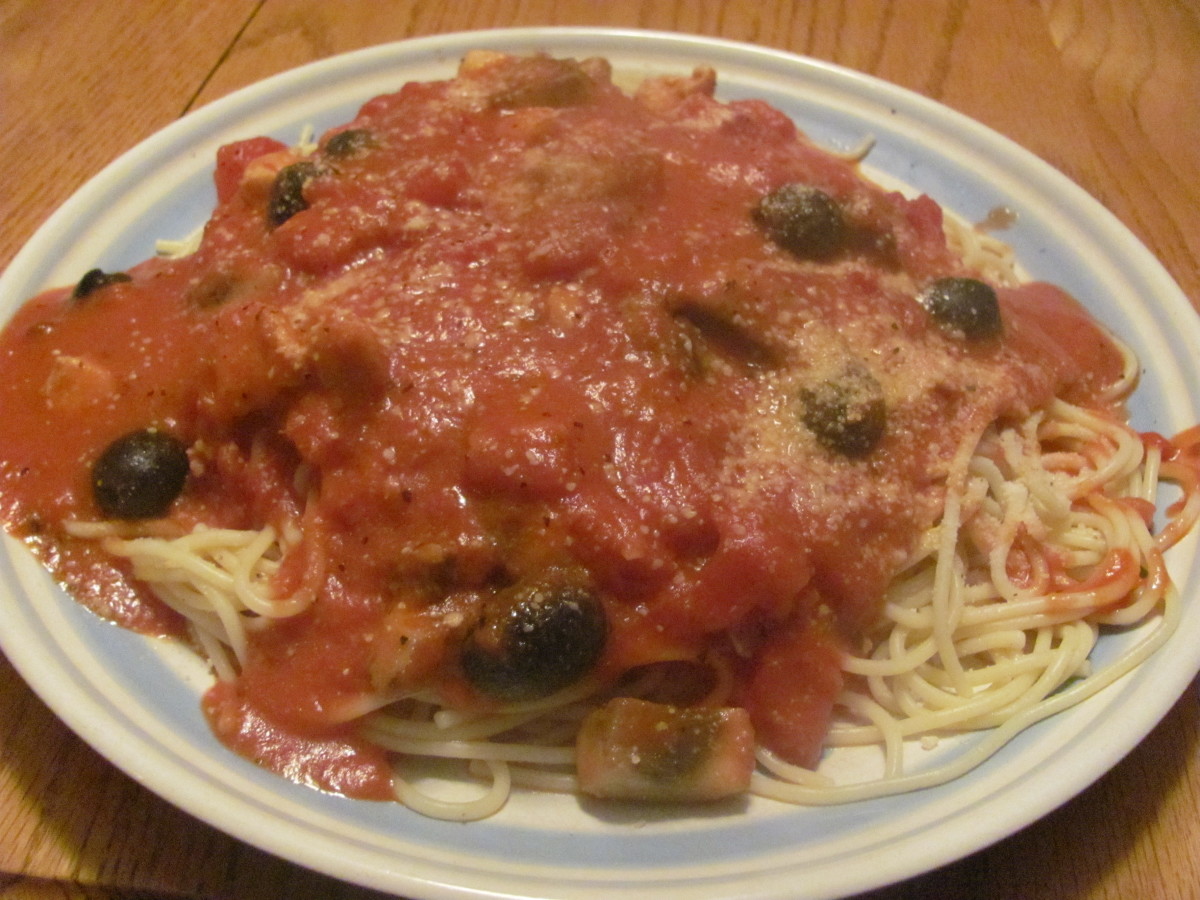 Spaghetti Al Pomodoro With Chicken