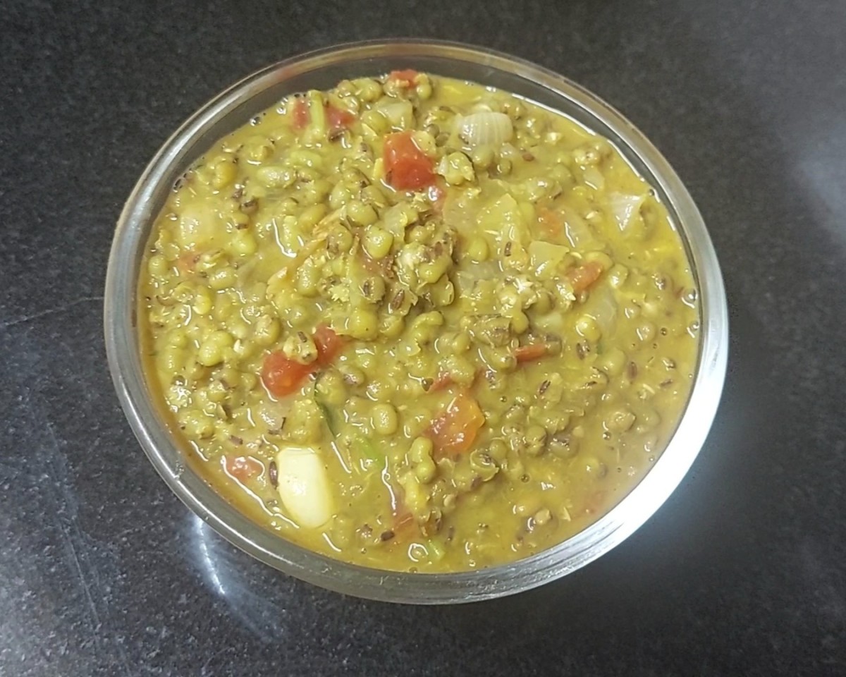 Green Gram Tadka Curry (mung Bean Curry With Spices) - Delishably