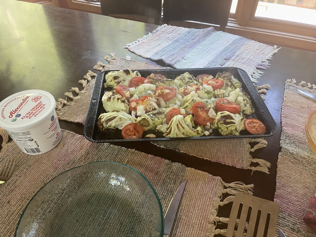 Mozzarella-Stuffed Falafels in Cabbage Leaves Recipe