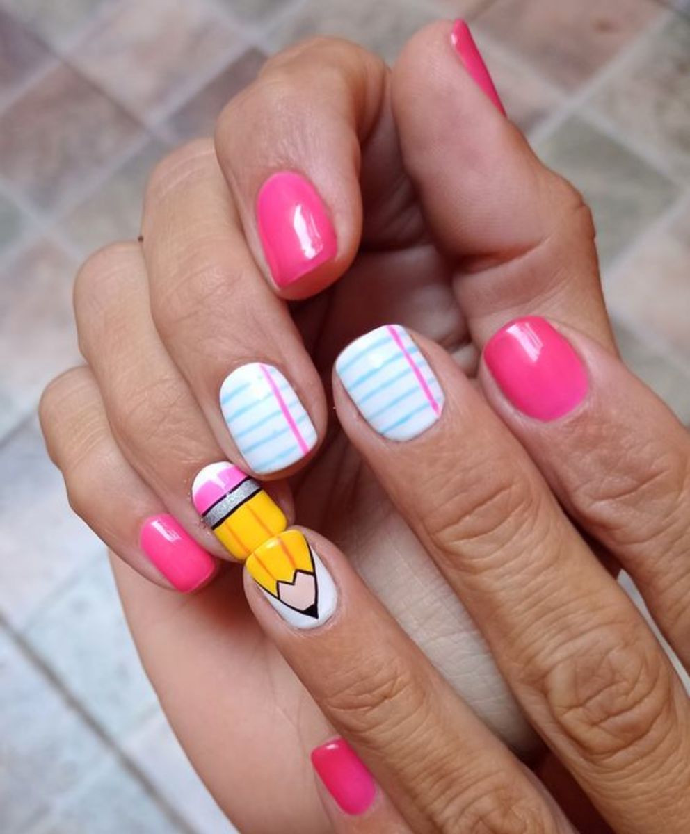 40+ Cute Back to School Nail Art for Girls - HubPages