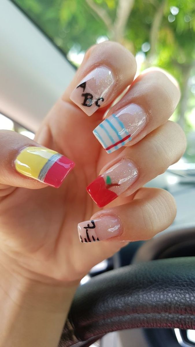 40+ Cute Back to School Nail Art for Girls - HubPages