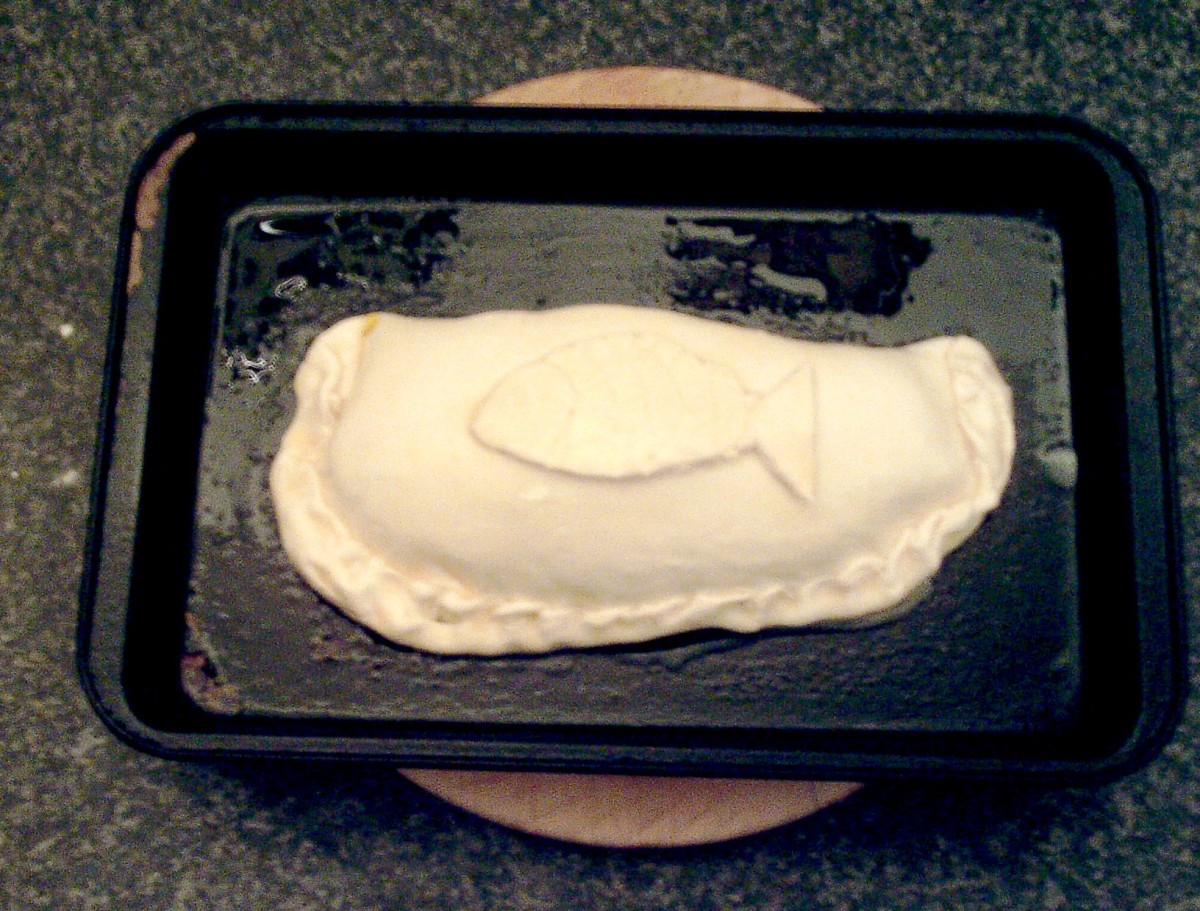 Sea Bass en Croute With Stuffed Courgette Zucchini Boat Recipe