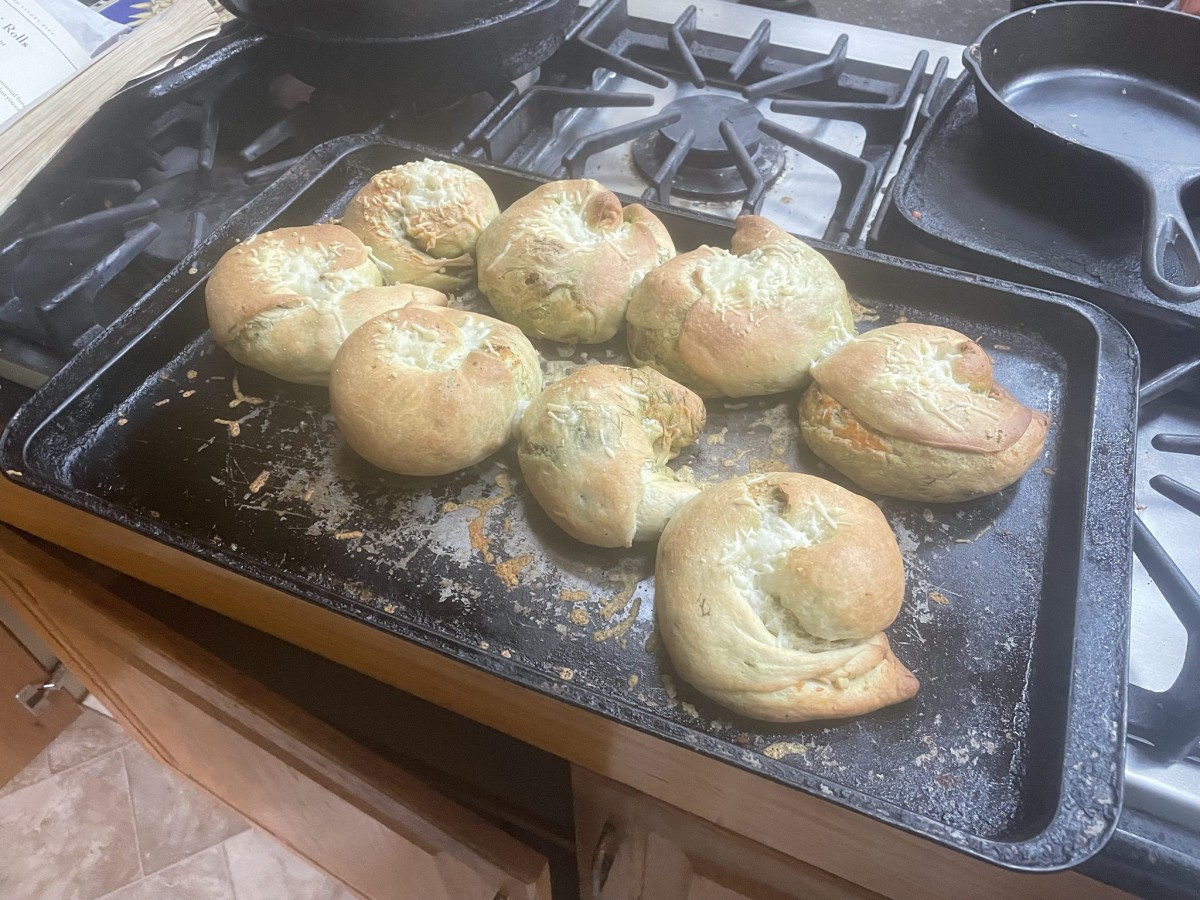 Delightfully Soft Garlic Confit Oil Infused Pesto Rolls Recipe