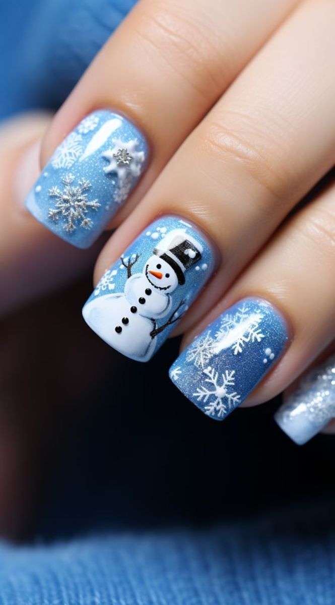 50+ Stunning Winter Nail Art Designs for Christmas and Beyond - HubPages