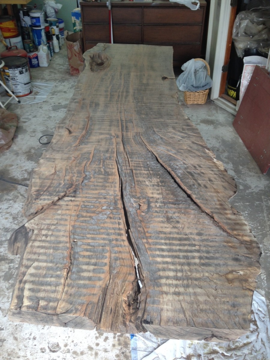 How To Finish A Slab Table