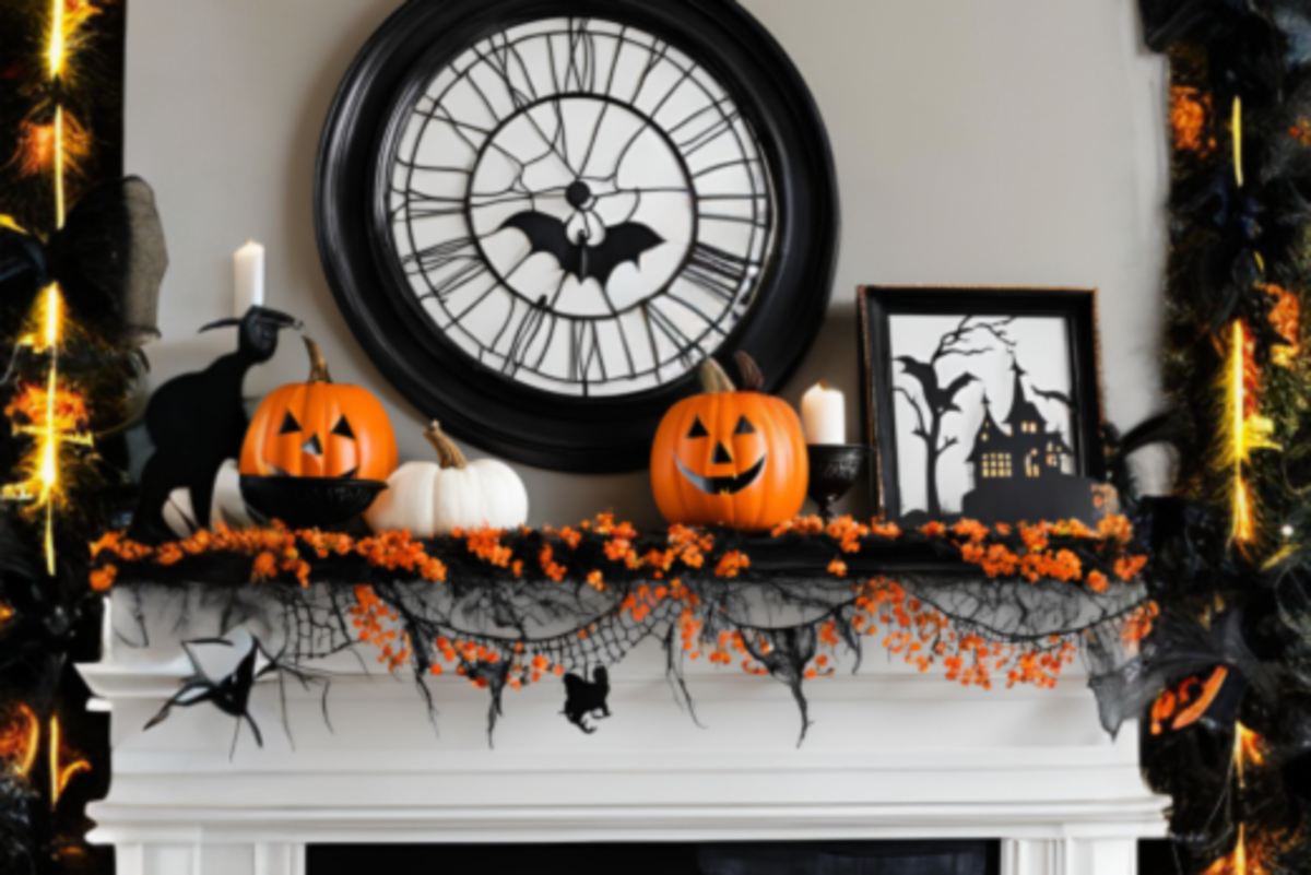 50+ Haunting Halloween Mantle Decor Ideas for a Spooky Yet Fun Vibe