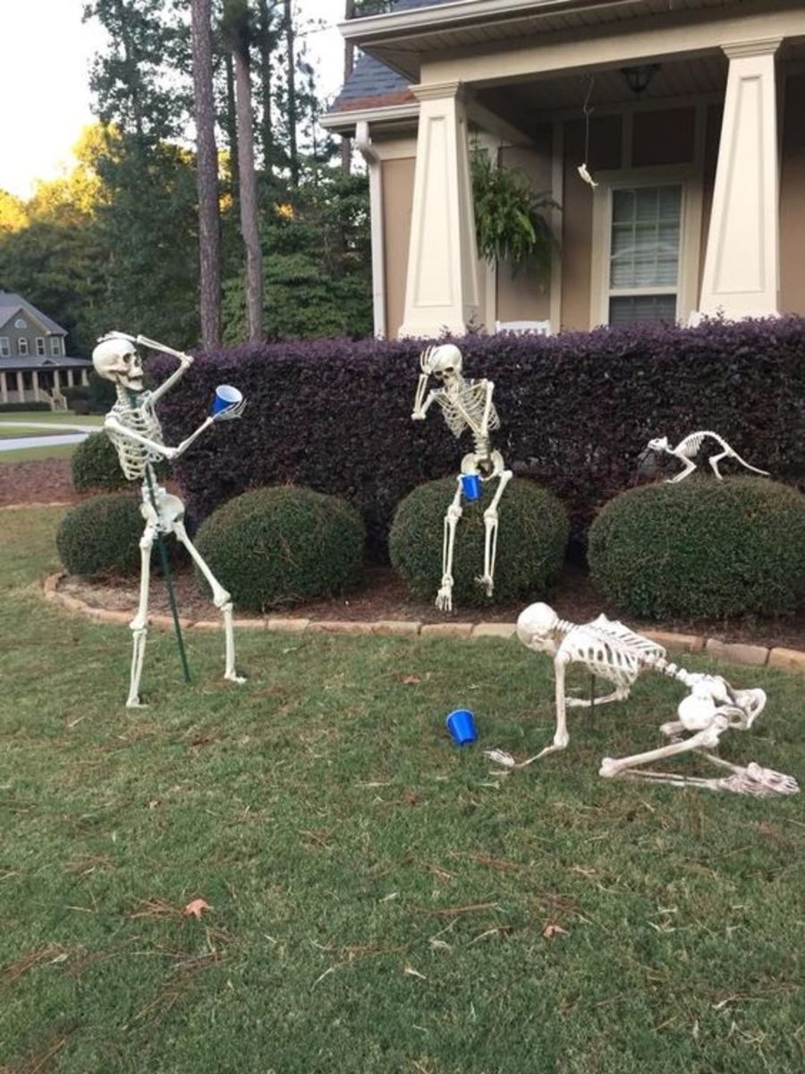 20+ Spooktastic Skeleton Halloween Decoration Ideas for Front Yard ...