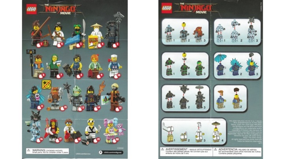 Lego Minifigures The LEGO Ninjago Movie Cmf Series 71019 Review HubPages