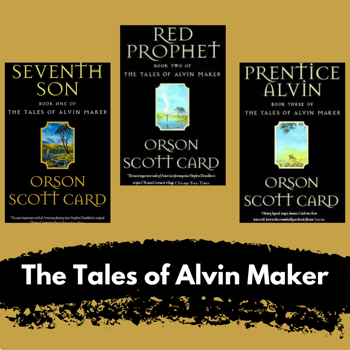 The Tales of Alvin Maker series includes six books. The first three titles are shown here.