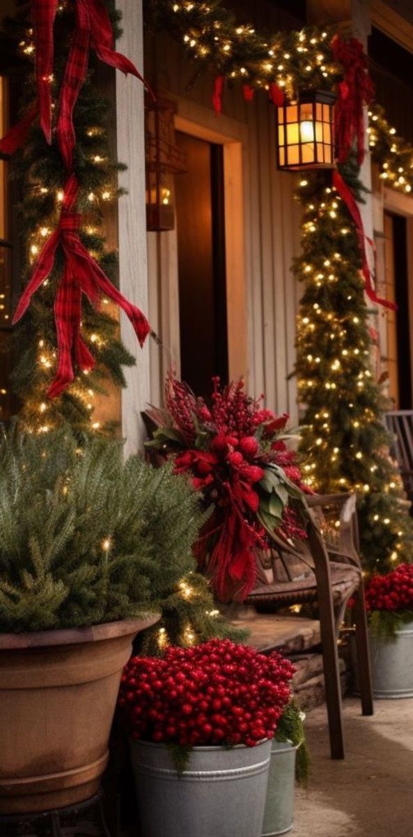 40+ Genius Christmas Front Porch Decorating Ideas - HubPages