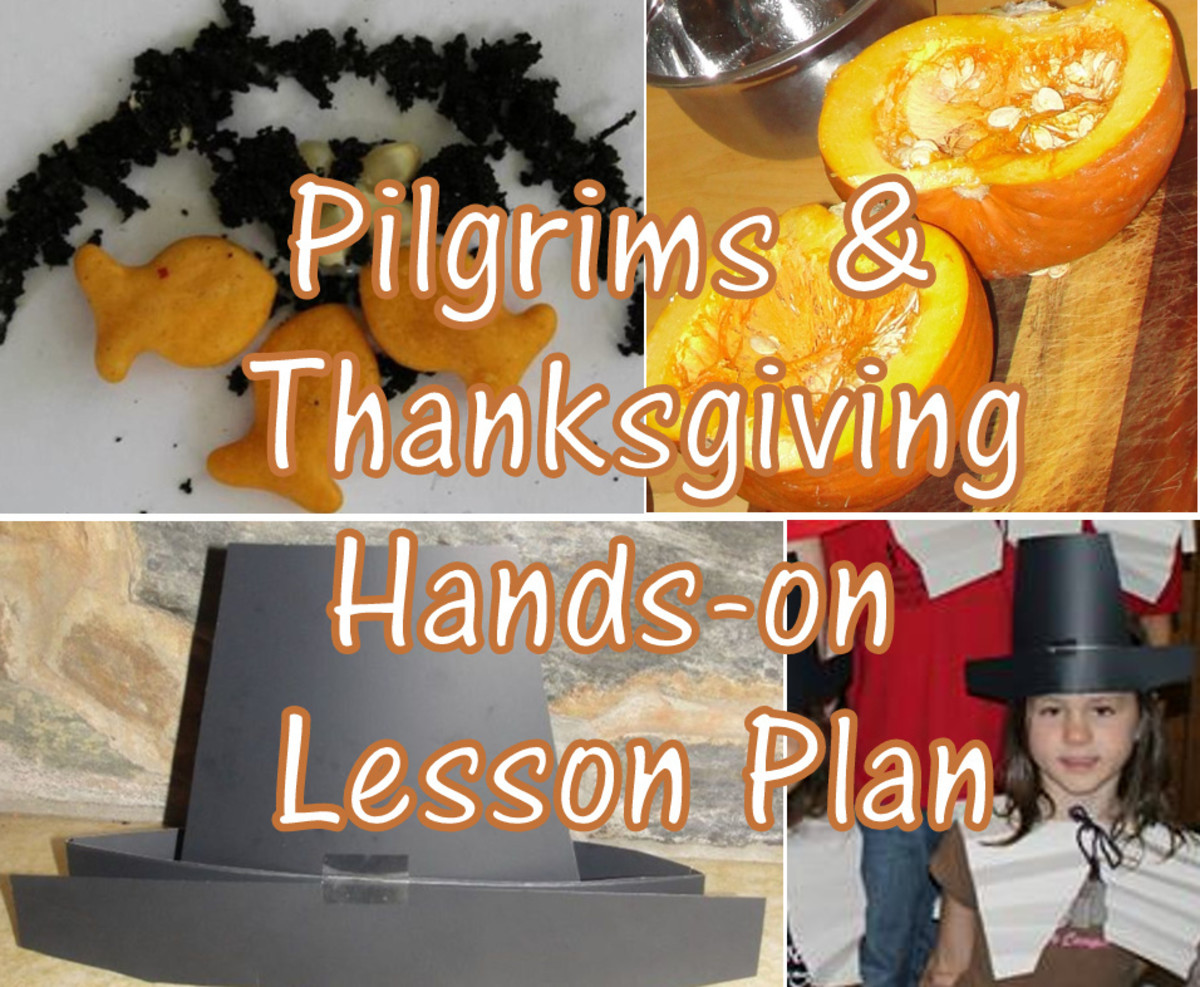 Pilgrims and Thanksgiving Hands-on Lesson Plan for Elementary