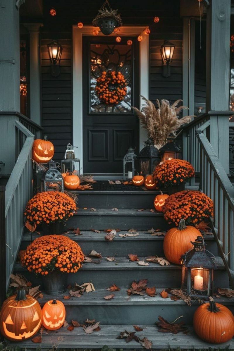 50+ Easy Diy Halloween Front Porch Decorations