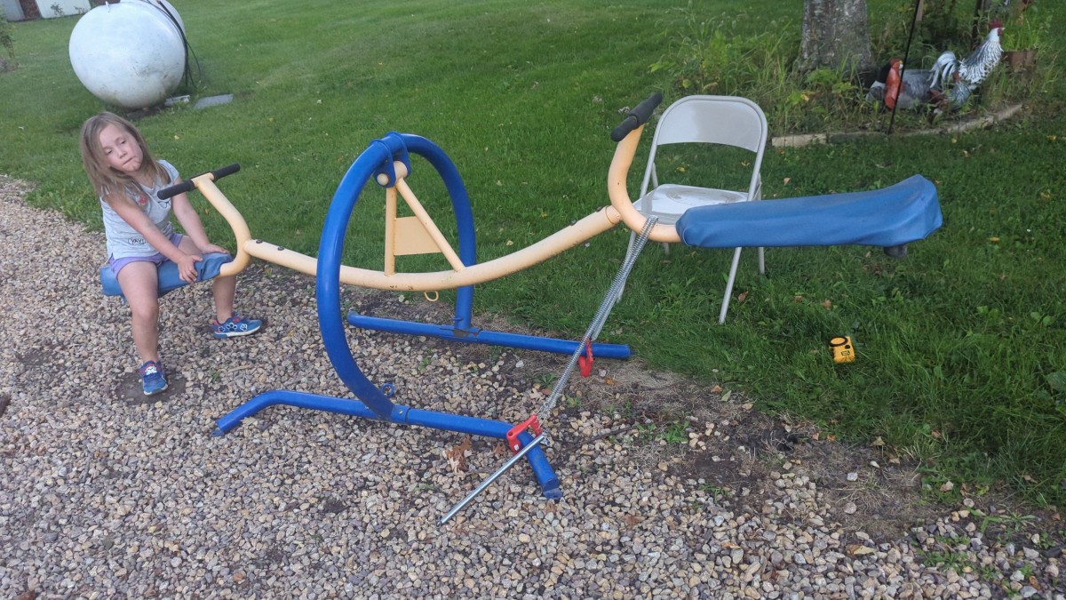 One Child Teeter Totter Using a Muscle Builder Spring HubPages