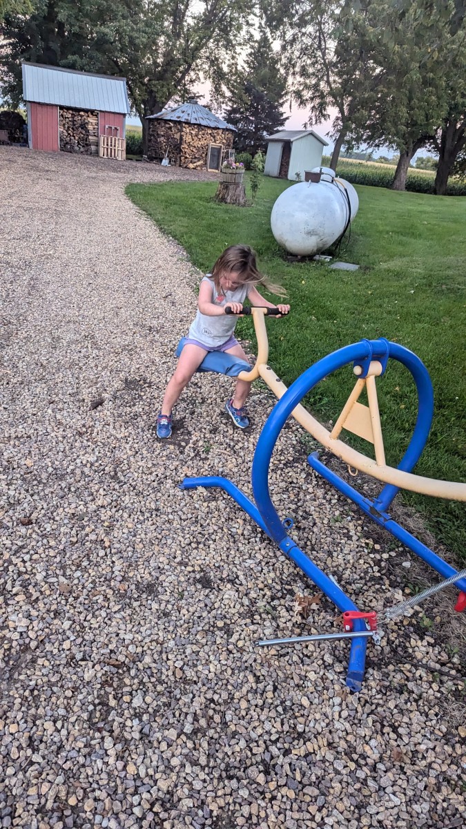 One Child Teeter Totter Using a Muscle Builder Spring HubPages