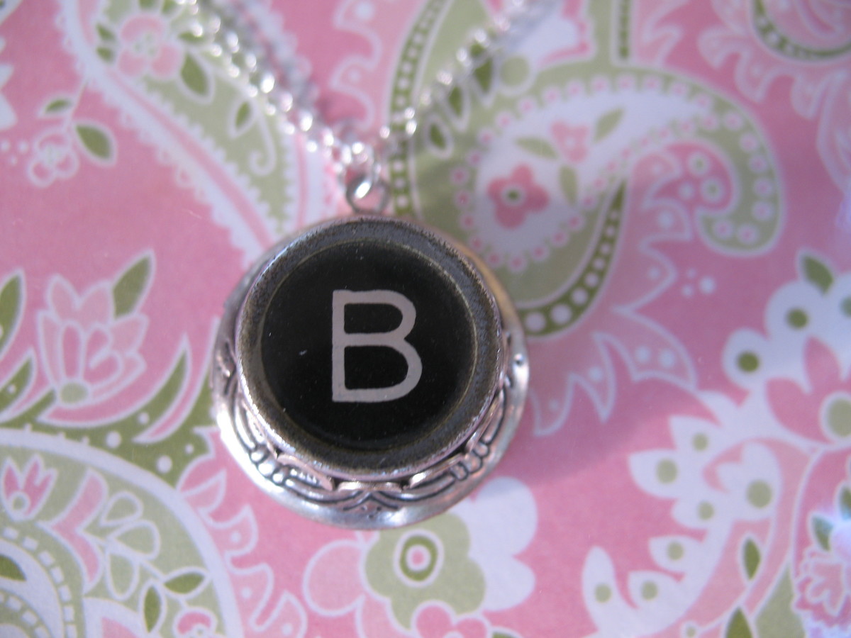 Check out my other designs including this Vintage Typewriter Key Locket