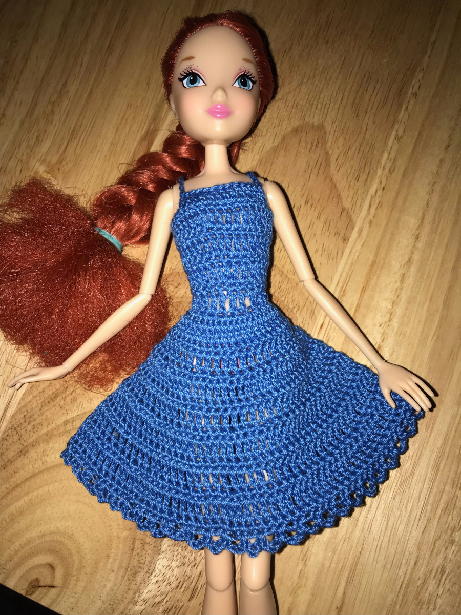 Crochet Winx Club Doll Dress Pattern