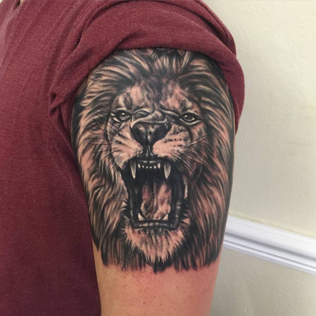 Lion and Snake tattoo by Chris Showstoppr | Photo 27060