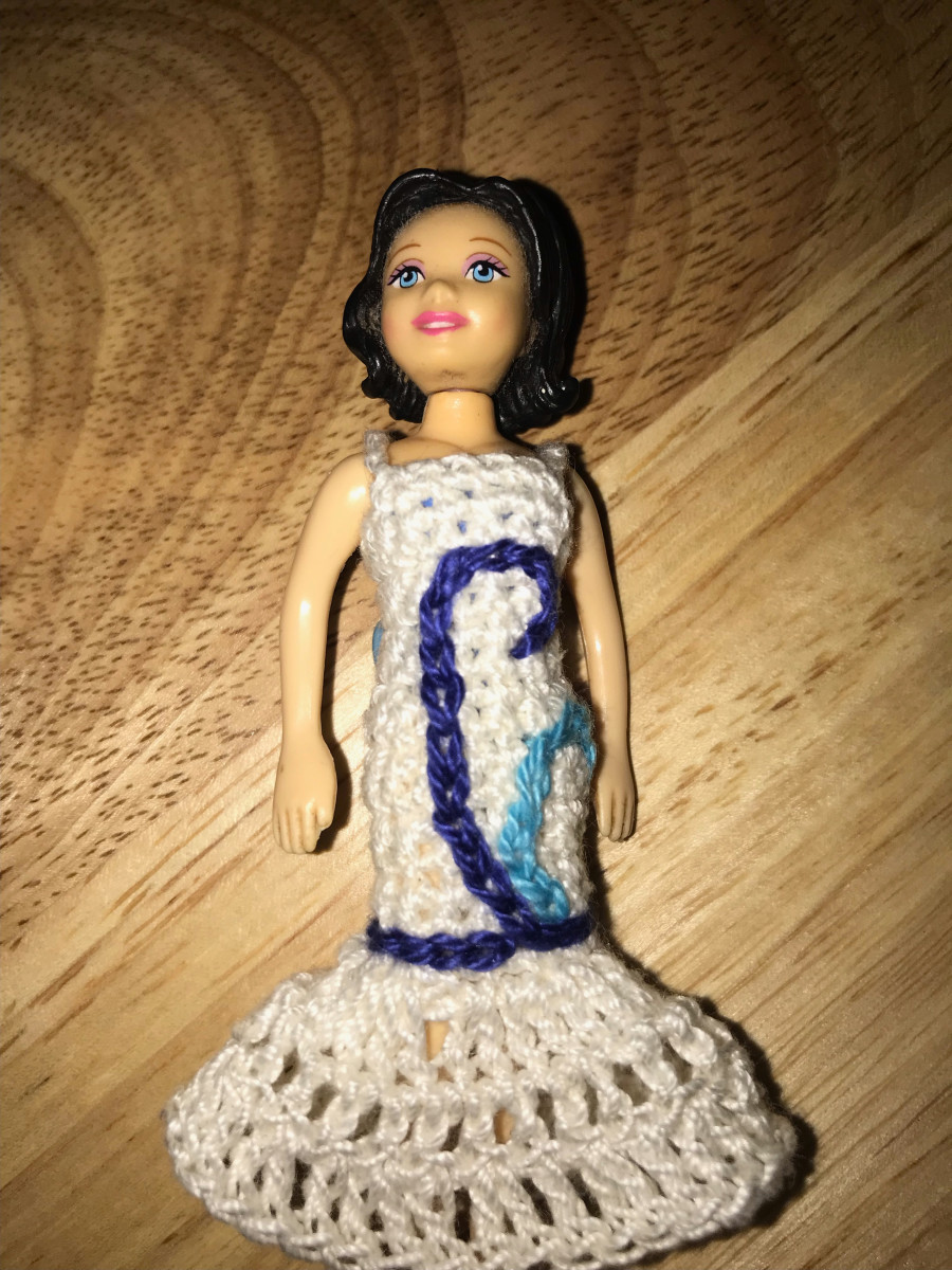 Crochet Polly Pocket mermaid gown pattern - HubPages