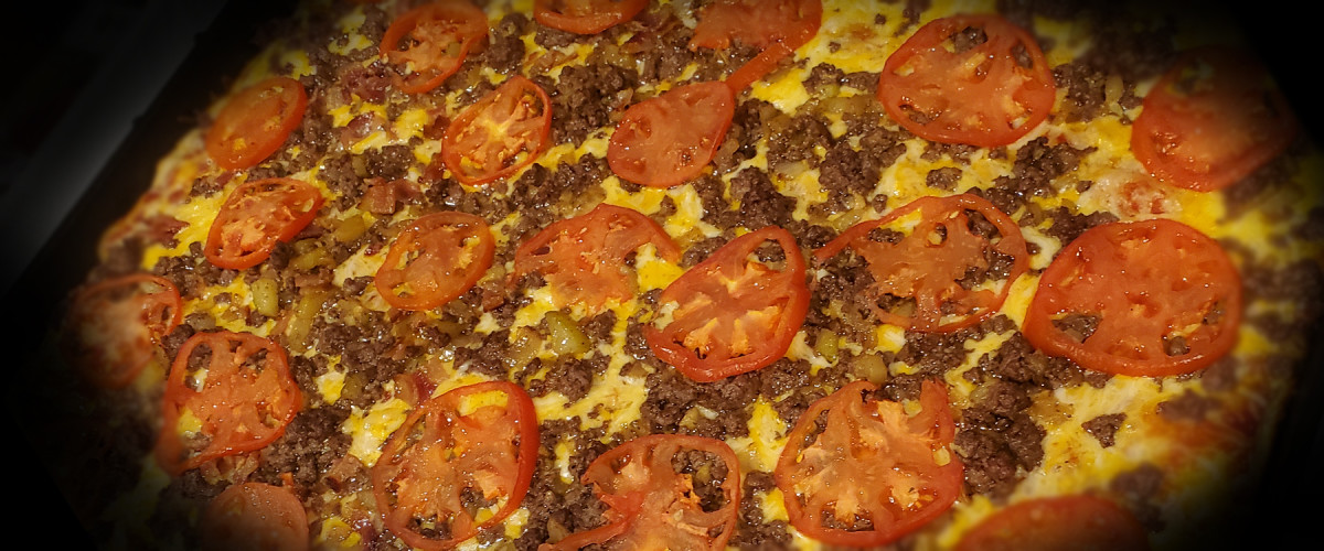 Easy Venison Cheeseburger Pizza With Tomatoes and Zucchini