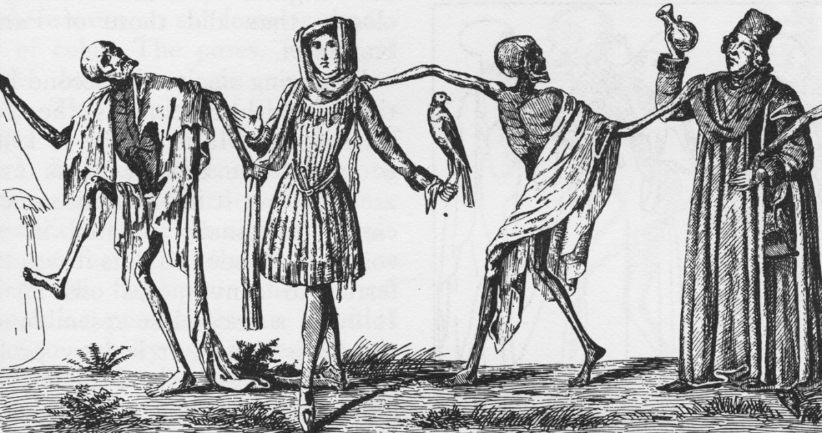 From the Lübeck dance of death by Bernt Notke