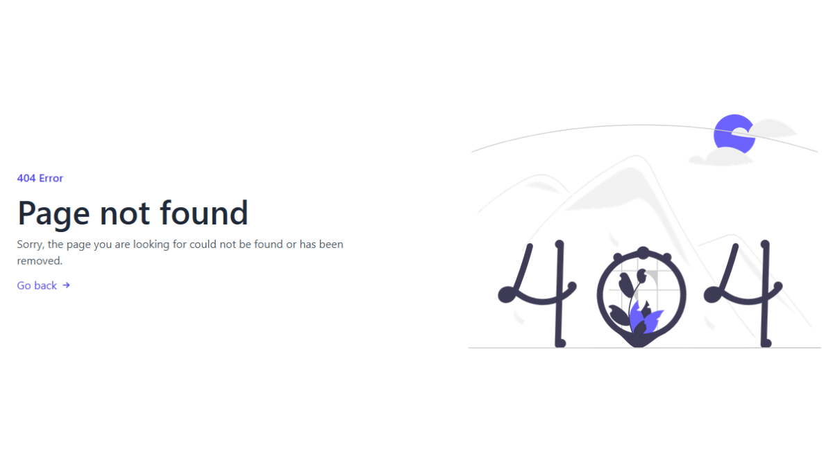 404 page in react js