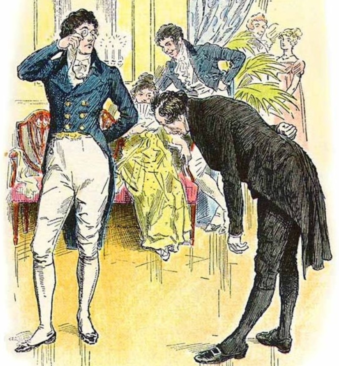 Mr. Collins introduces himself to Darcy