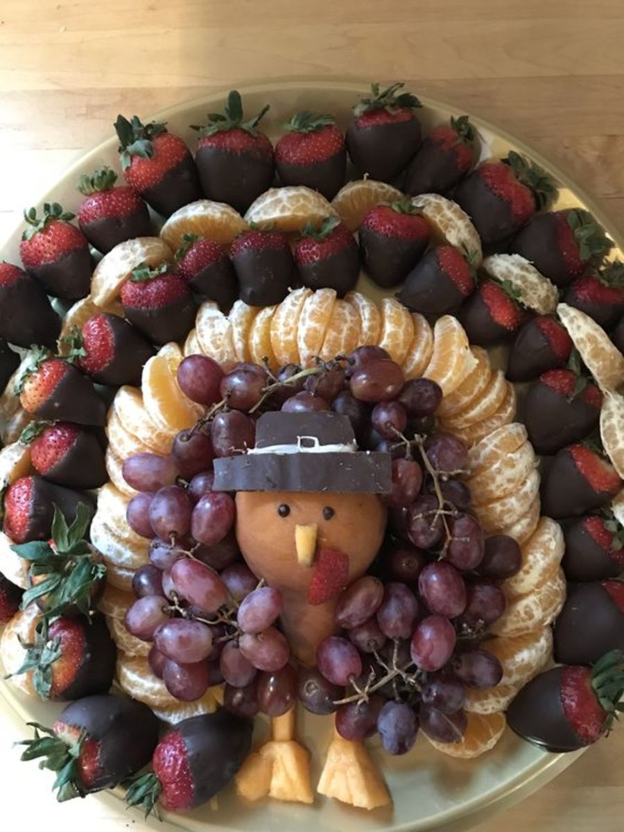 Fruit turkey board.