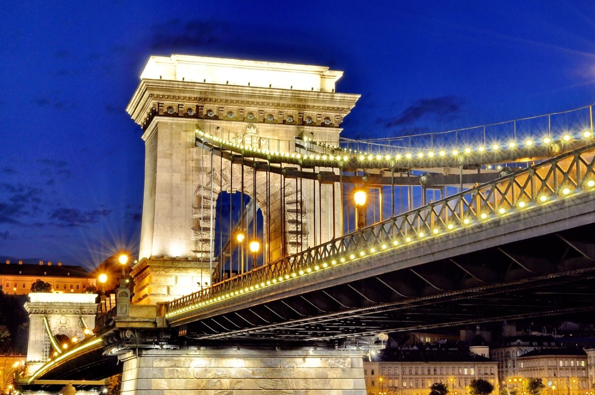 Budapest's First Stone Bridge, the Beautiful Chain Bridge