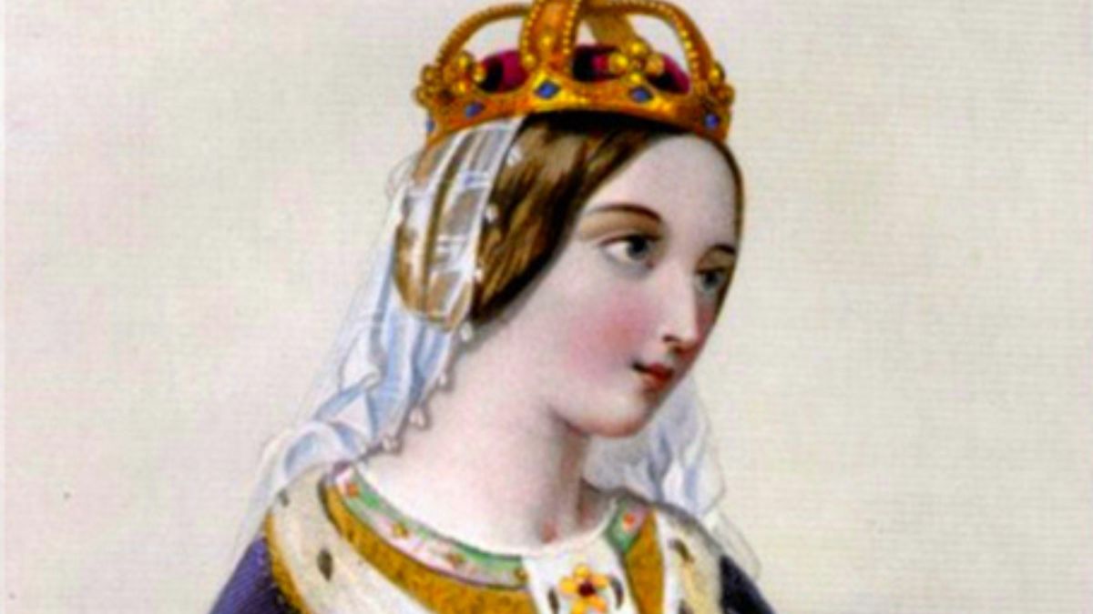 Engraving of Catherine de Valois