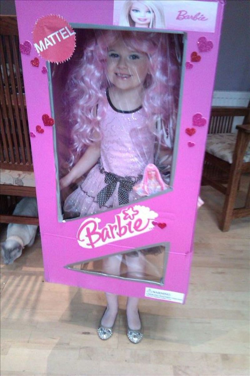 Kid's Barbie Box Costume