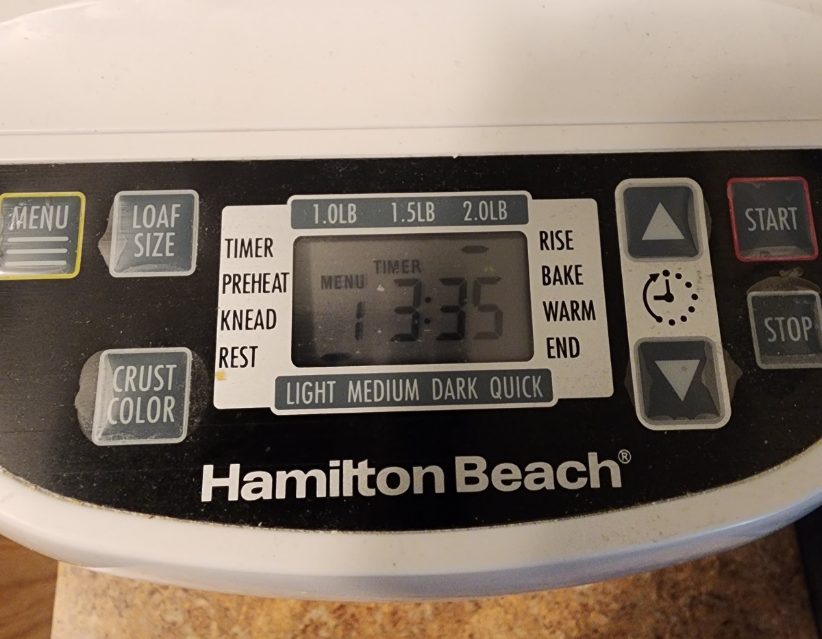 Hamilton Beach 1.5 Lbs. Artisan Dough and Bread Maker in White and