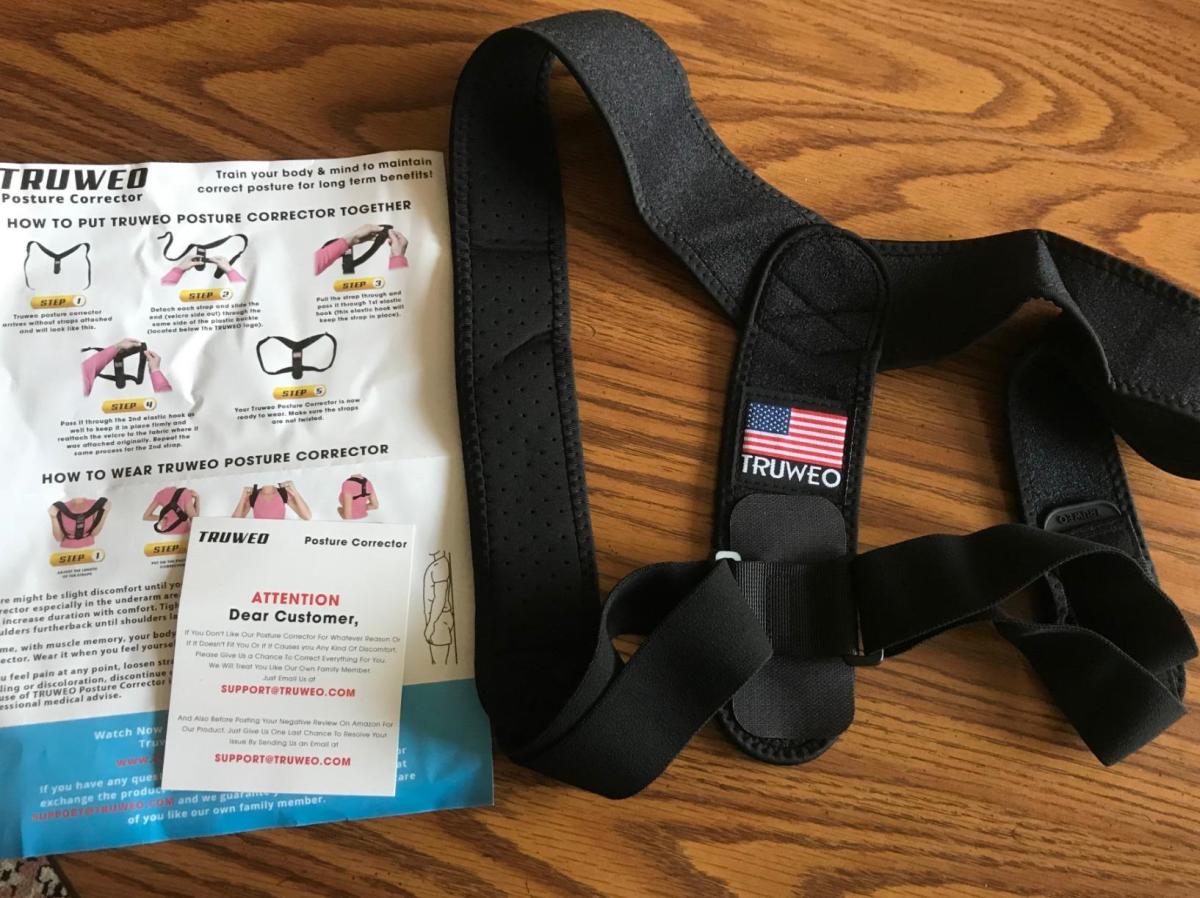  Truweo Posture Corrector Back Brace for Men and Women, Patented  Back Support : Health & Household