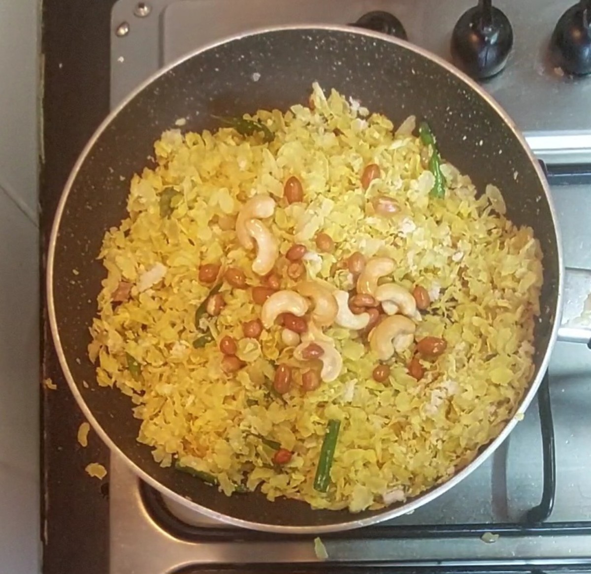 Crispy Ghee Poha Indian Teatime Snack Recipe Delishably
