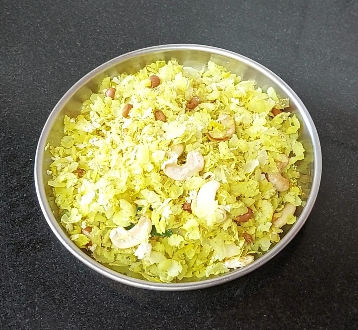 Crispy Ghee Poha Indian Teatime Snack Recipe Delishably