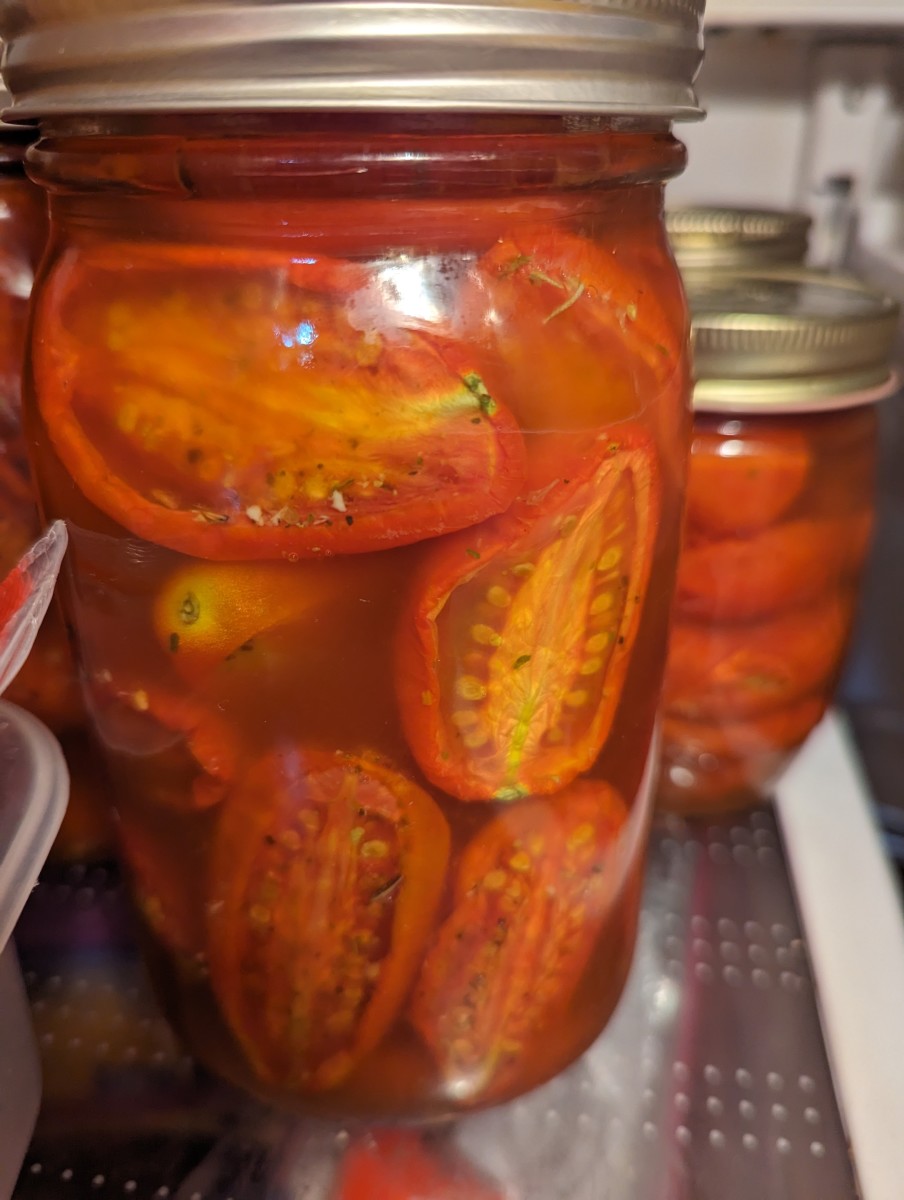 Pickled Dehydrated Tomatoes with PKD Brine