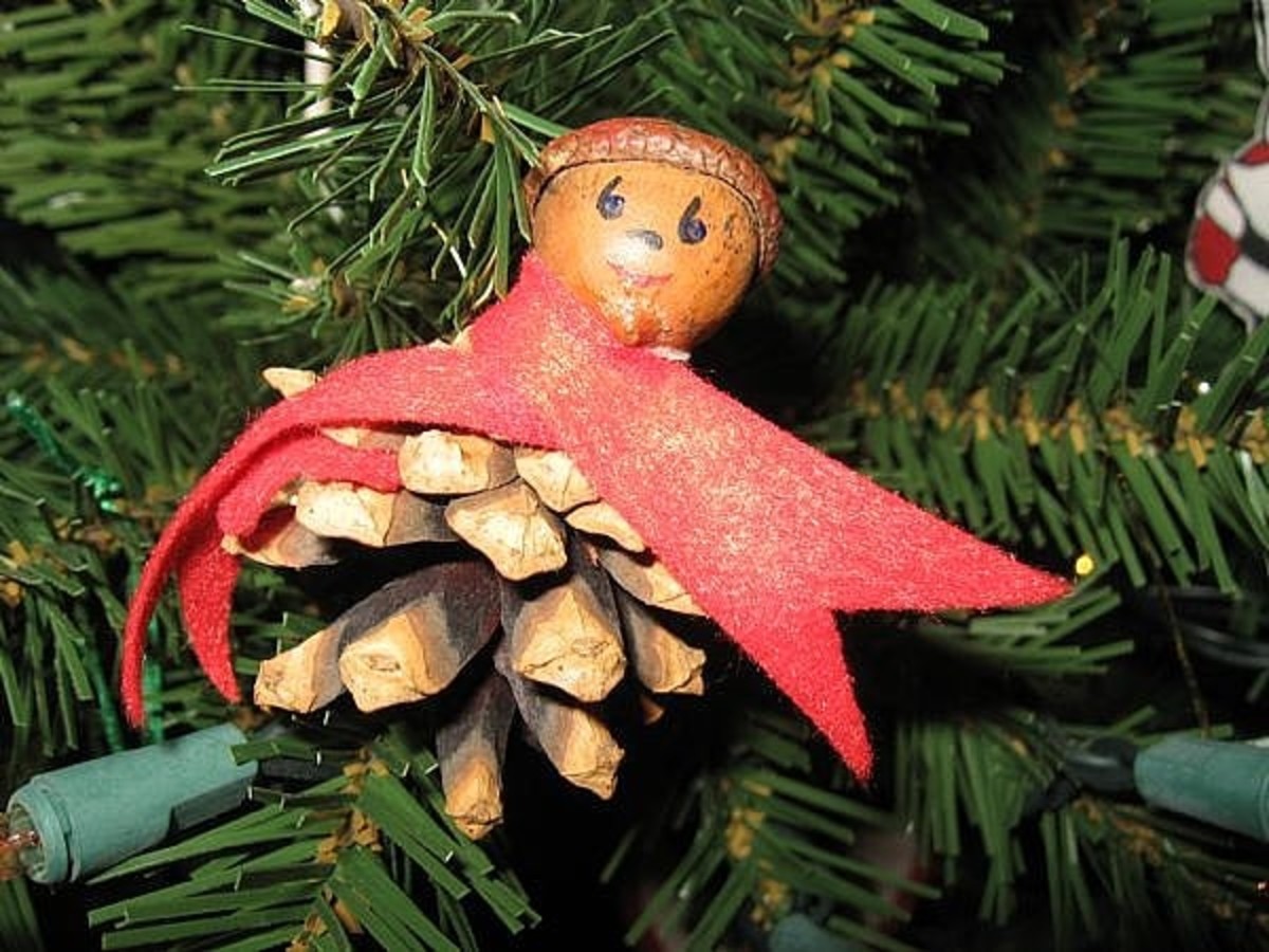 Make a Pine Cone Pixie Ornament