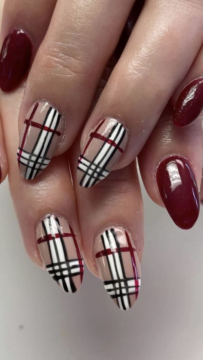 Plaid Nail Art: The Candy-Coloured Manicure Trend Taking Fashion To Your  Fingertips