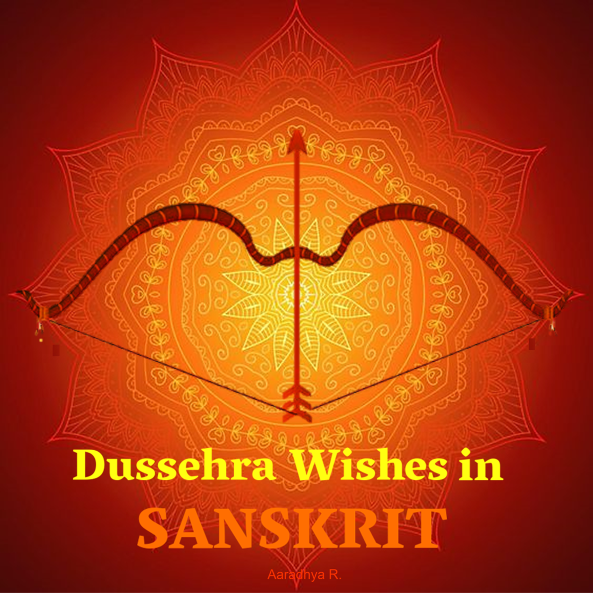 Dussehra (Dasara) Wishes and Greetings in the Sanskrit Language