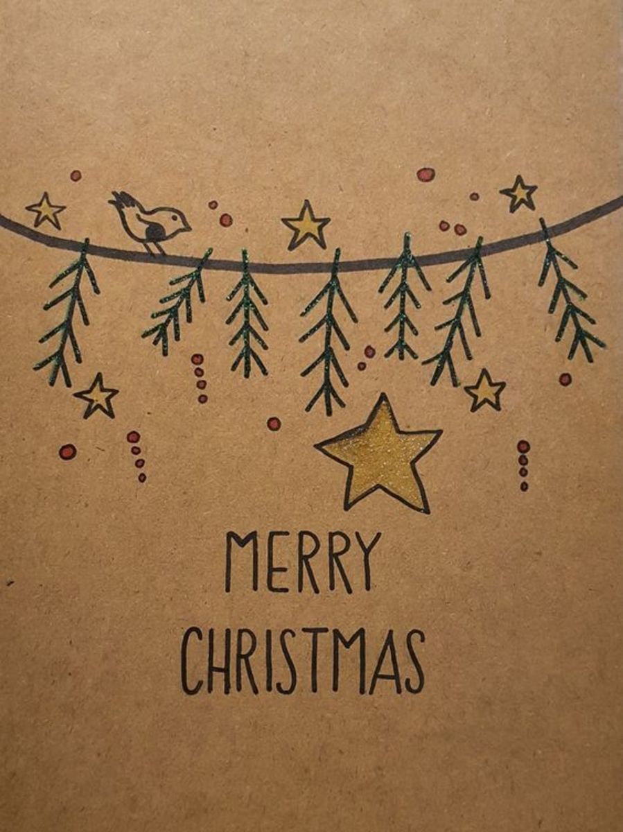 How to Draw a Merry Christmas Card - Really Easy Drawing Tutorial