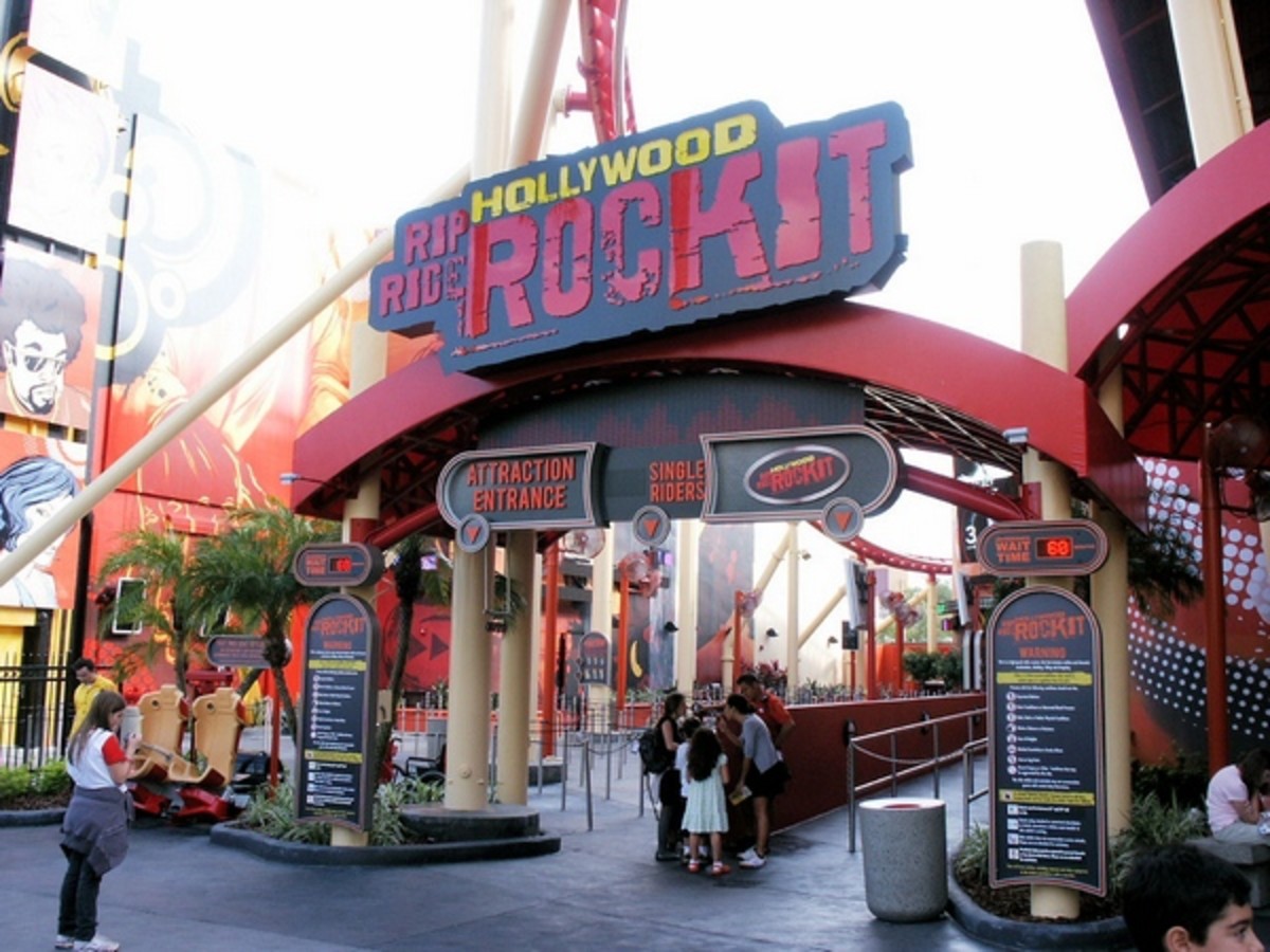 Universal Studios Rip Ride Rockit Roller Coaster