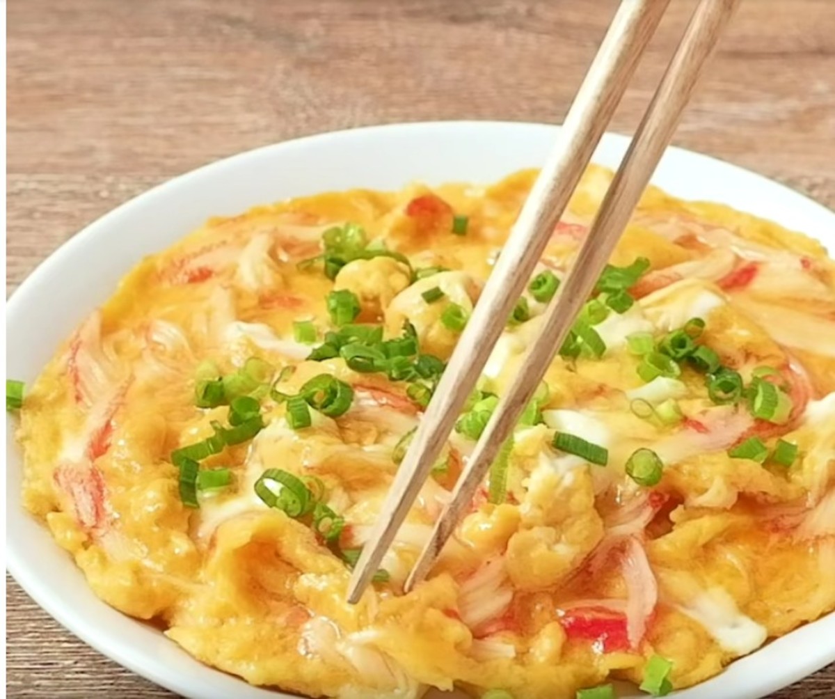 Crabstick and Egg Rice Bowl