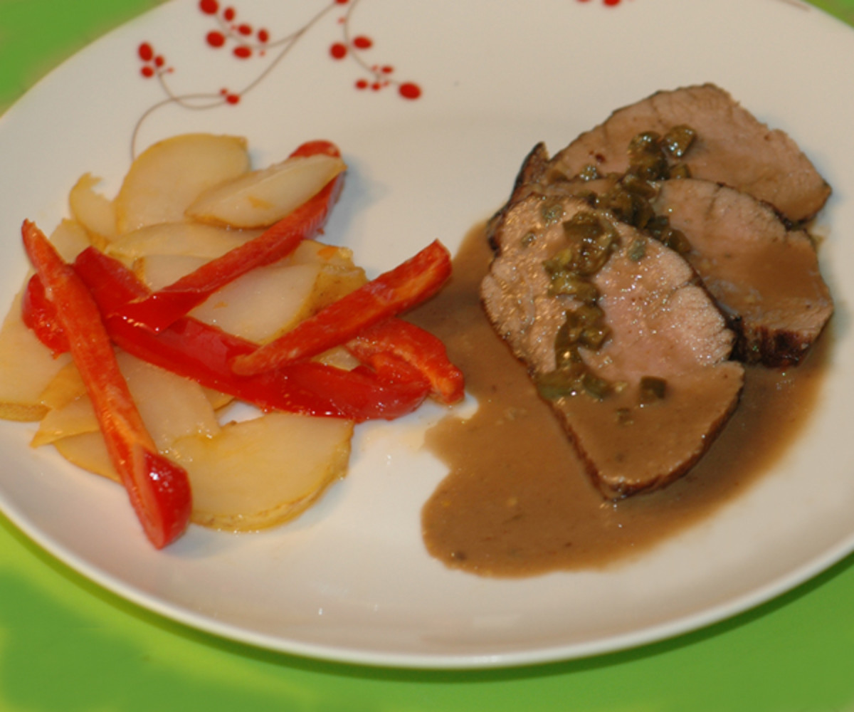 Gluten Free Dinners: Roast Pork Tenderloin Recipe with Stilton and Port Wine Sauce