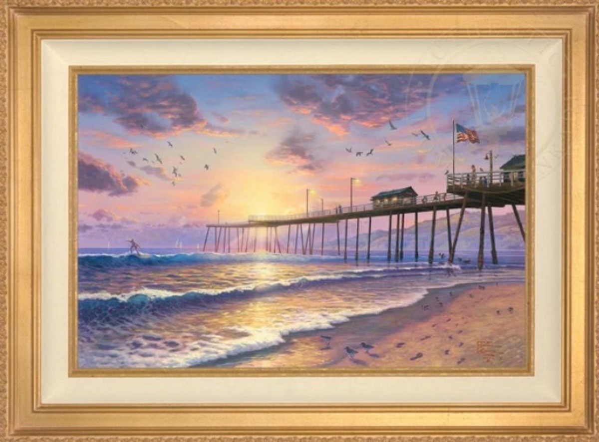 Footprints in the Sand by Thomas Kinkade