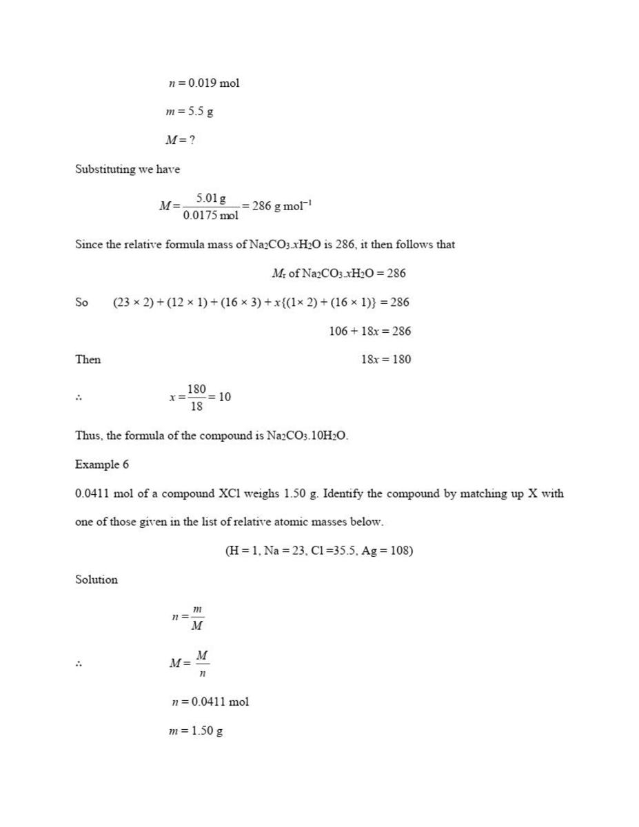 Chemistry Calculations: Formula, Mass and Mole - HubPages